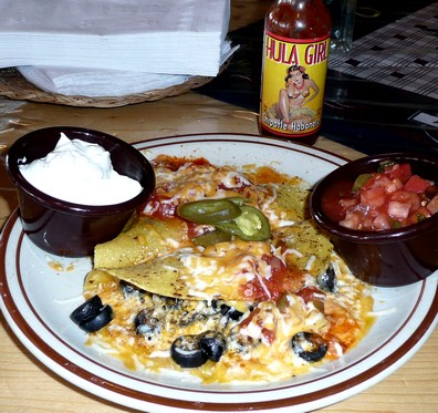 The enchilada plate