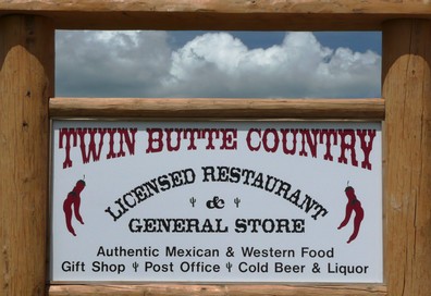 Twin Butte store sign