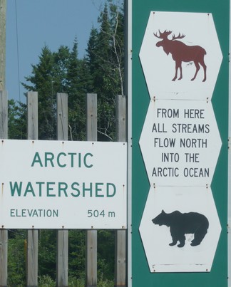 The Arctic watershed boundary