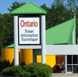 An Ontario travel information station in Northwestern Ontario